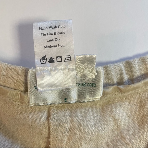 Coldwater Creek Women's Linen Blend Pull On Drawstring Pants Size PM - Picture 5 of 8